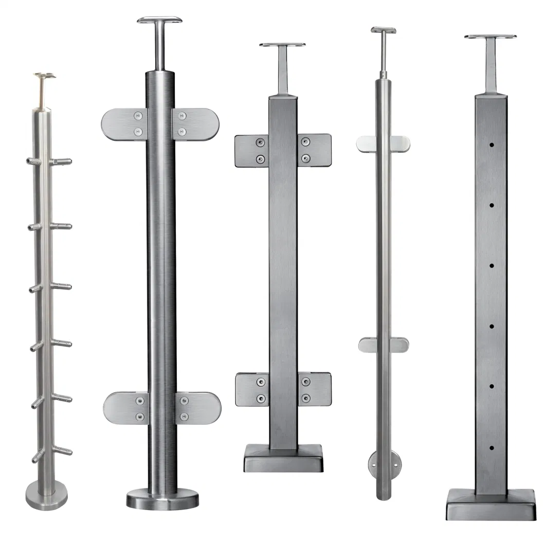 OEM/ODM Stainless Steel Round Post with Bar Holder/Cable Wire