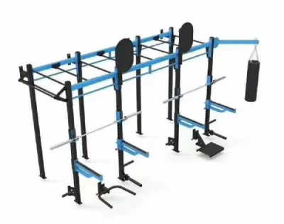 Máquina de gimnasio comercial Cross Fit Rig Power Rack Equipo ideal para uso en entrenamiento grupal